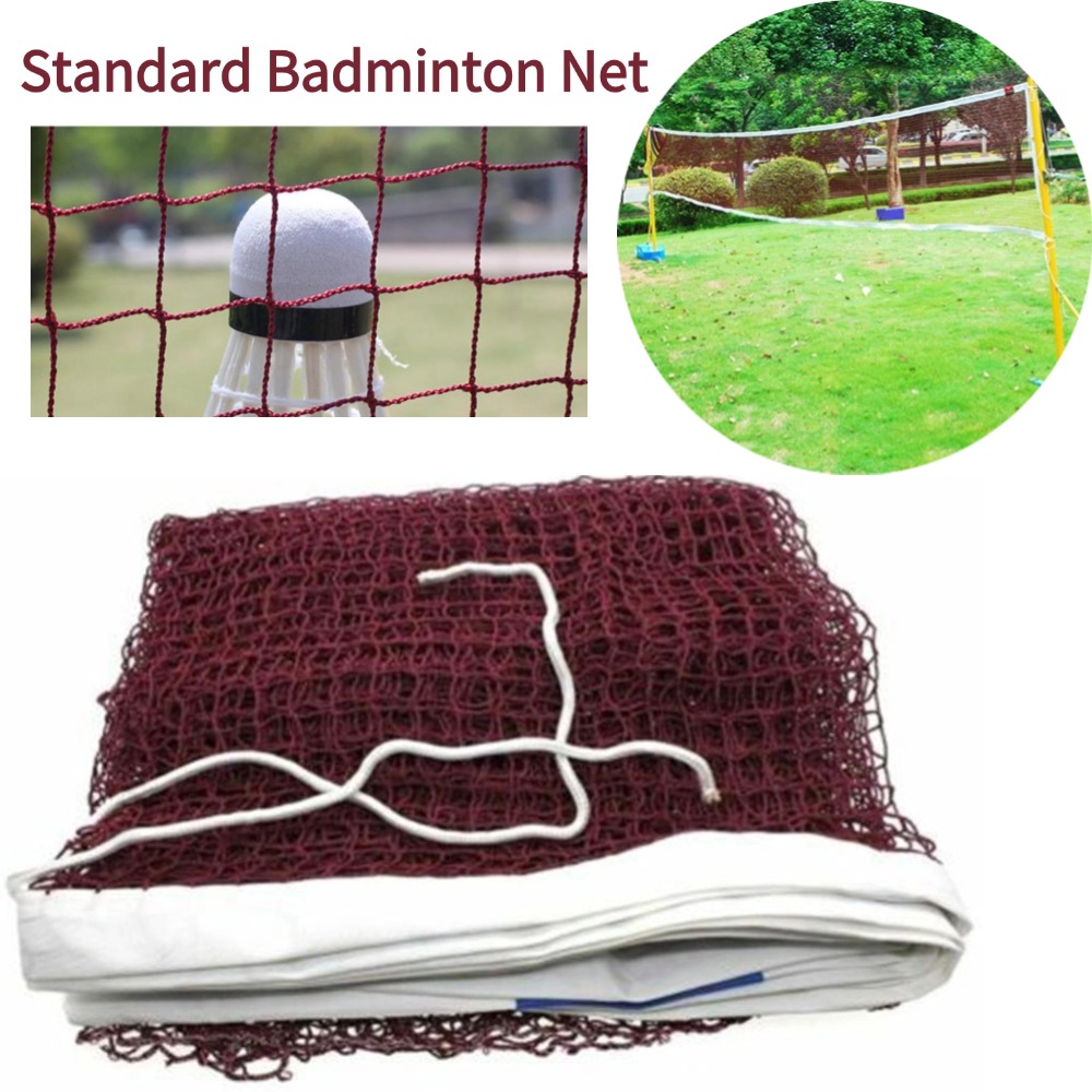 Badminton Shuttlecock - プロ仕様のシンプルで持ち運び可能な折りたたみ式スポーツトレーニング標準バドミントンネット屋外テニスネットシャトルコックメッシュエクササイズ