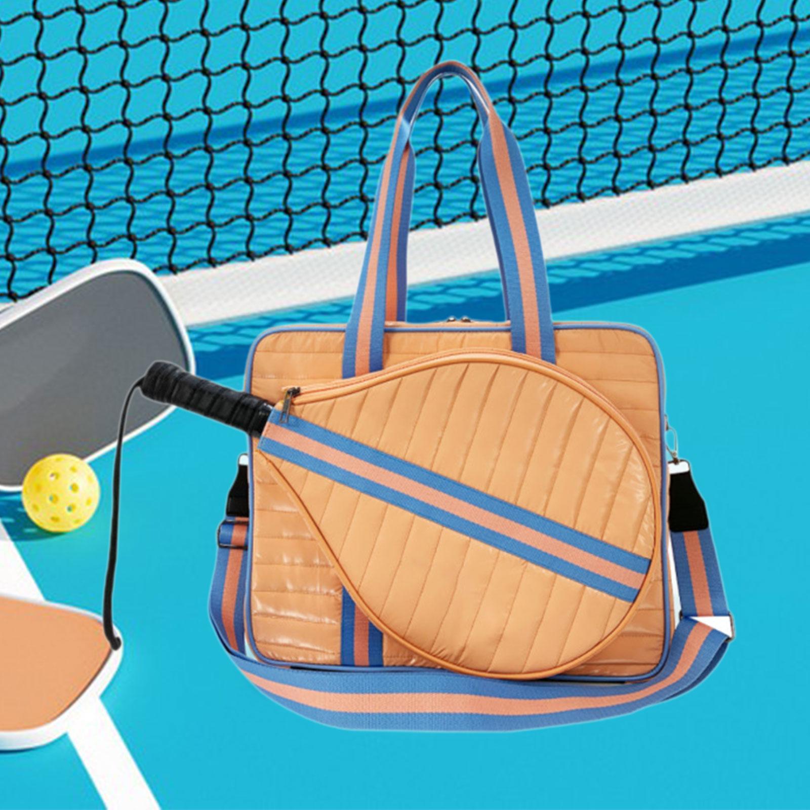 Badminton Bag - ピクルボール用パドルバッグ。大容量で、テニスやバドミントンのラケットを収納できるスポーツ用クロスボディバッグ。ネオプレン素材で、屋外でのフィットネスに最適。
