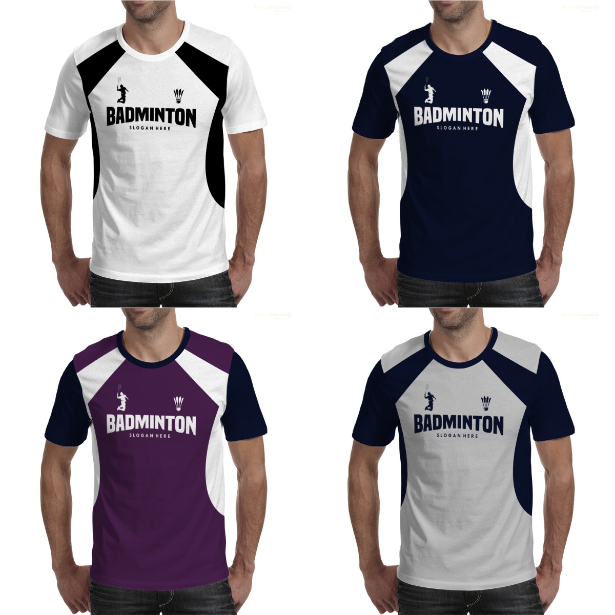 Badminton Jersey - バドミントンジャージーTシャツ メンズ＆レディース 速乾性 スポーツフィットネスTシャツ 通気性 ラウンドネック
