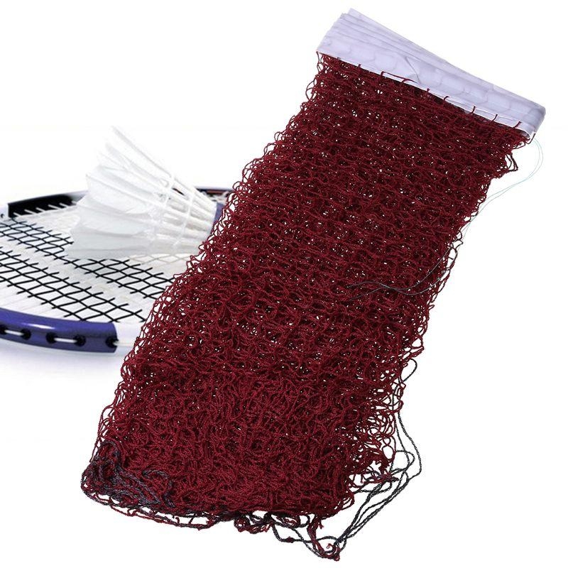 Badminton Net - 37JE バドミントンネット厚い折りたたみ式簡単セットアップナイロンマルチスポーツネット高速組み立て