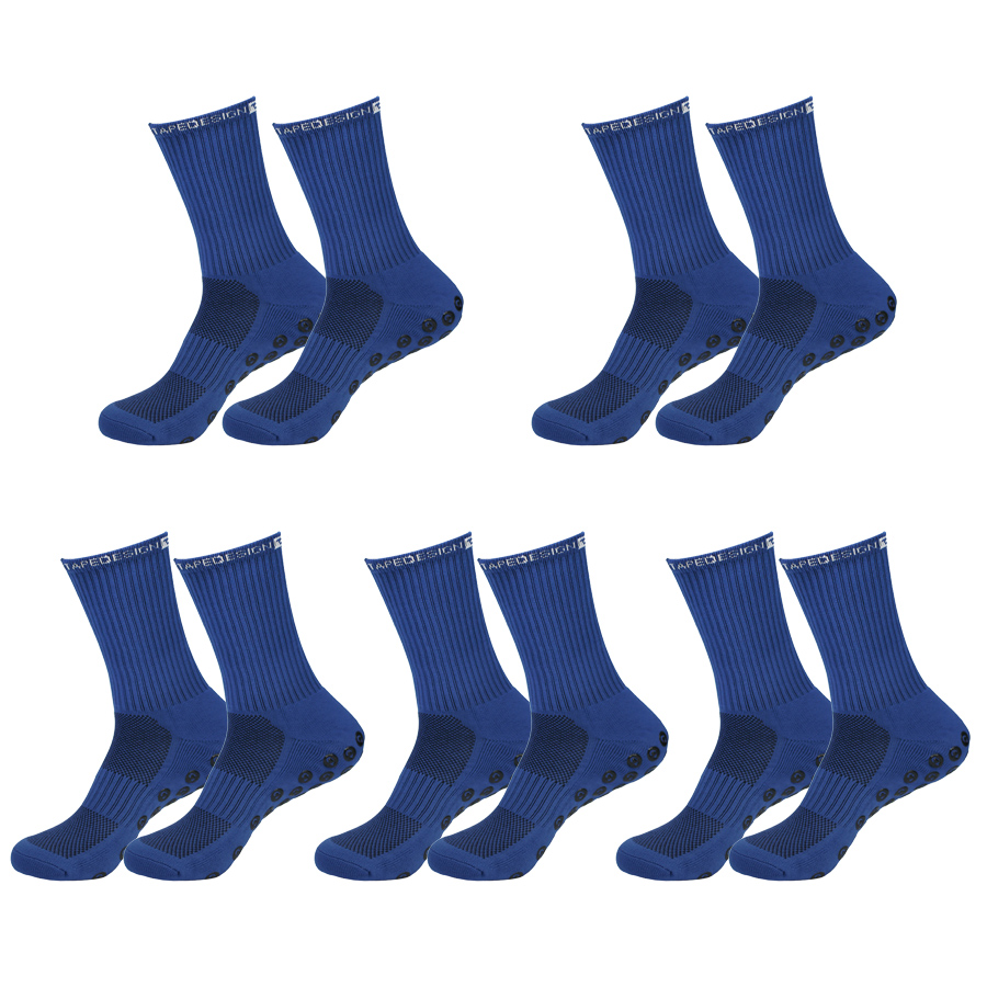滑り止め加工のサッカーソックス5足セット。男性用、女性用。サ - Badminton Grip のレビューと価格