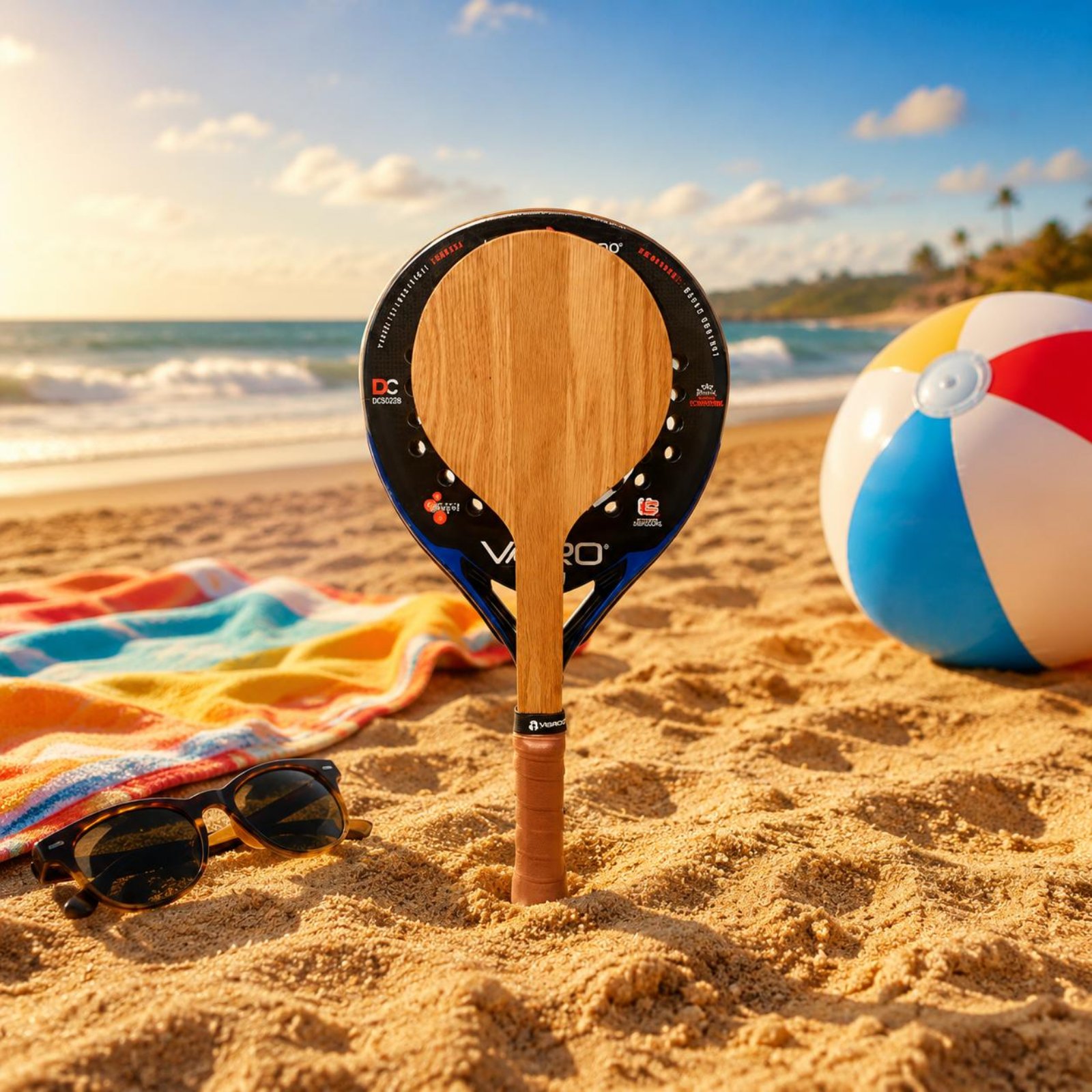 木製ビーチテニスラケット ビーチトレーニングラケット 快適な - Sports Grip のレビューと価格