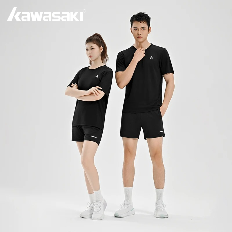Kawasaki 男性カップルバドミントンセット半袖ショーツ - Badminton Jersey のレビューと価格