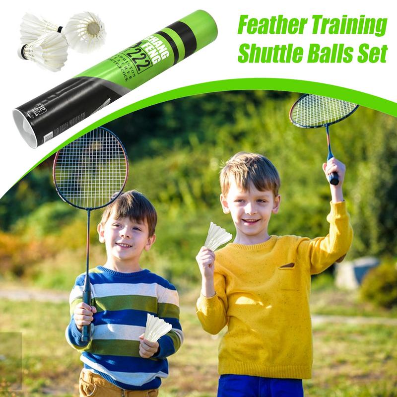 12PC 耐久性のあるバドミントンシャトルコック アヒルの羽 - Feather Shuttlecock のレビューと価格