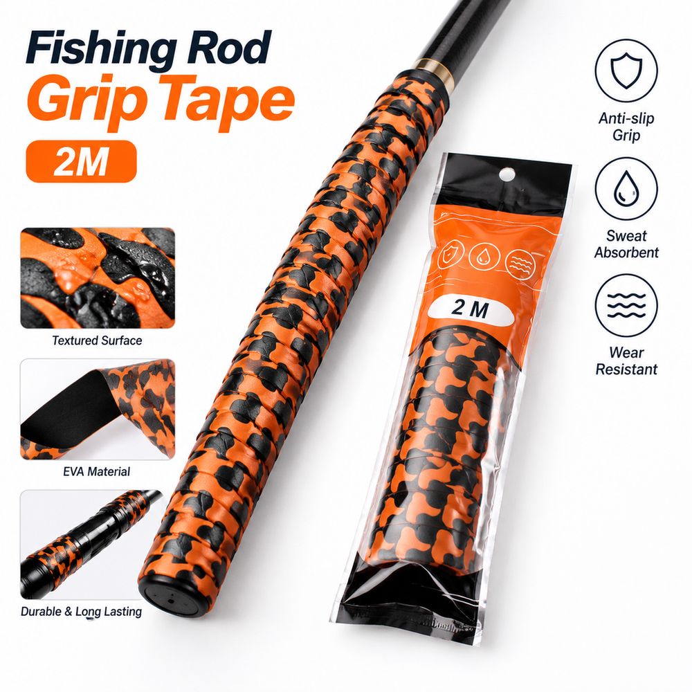 滑り止めグリップバンド、釣り竿用グリップテープ、表面に凹凸加 - Badminton Grip のレビューと価格