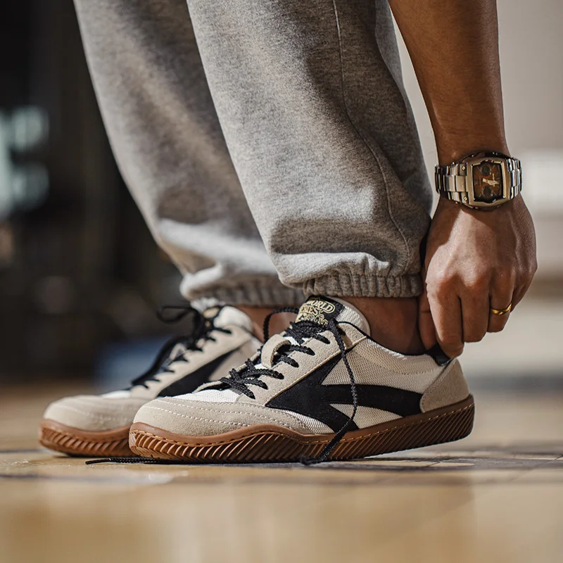 Maden レトロパッチワークドイツトレーナーシューズユニセ - Badminton Shoes のレビューと価格